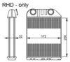 NRF 54286 Heat Exchanger, interior heating